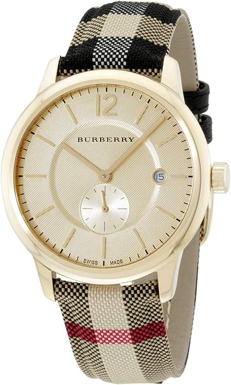 burberry reloj genuine leather